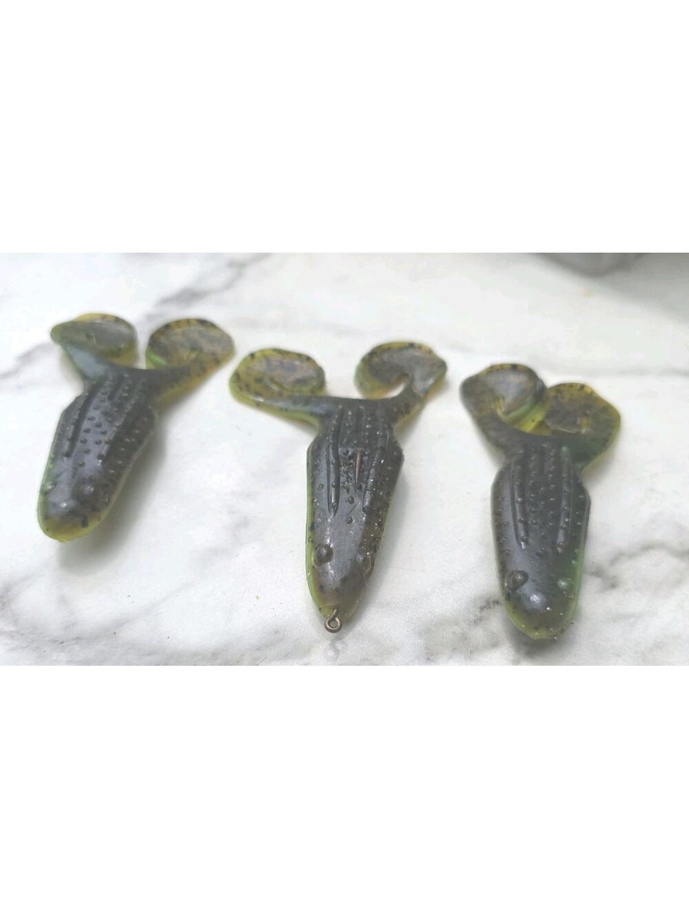Rage3 - 3 Piece Strike King Rage Toad Soft Plastic Topwater Bass Fishing Bait